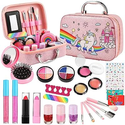 TOY Life Kids Makeup Kit for Girl Included Mermaid Make up Bag - Real,  Non-Toxic, Washable Makeup for Little Girls, Play Makeup for Girls,  Cosmetic