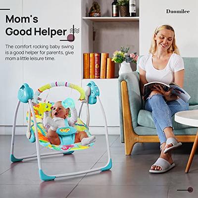 Portable Baby Swings for Infants, Electric Soothing Baby Swing