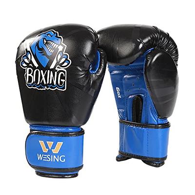 Kids Boxing Glove 6oz 8oz, Youth, Boys and Girls Training Sparring Gloves  for Punching Bag, Kickboxing, Muay Thai, MMA, UFC, Gift for Age 6-15 Years  (Blue, 6 oz (45-80 lbs)), Training Gloves -  Canada