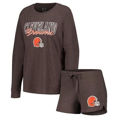 Women's Concepts Sport Cream Cincinnati Bengals Crossfield Long Sleeve Top  & Shorts Set