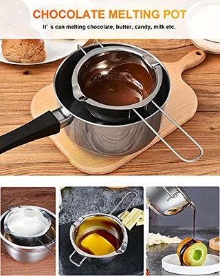 Stainless Steel Candle Wax Pot With Handle, Melting Pot 400ml (2 Pieces)