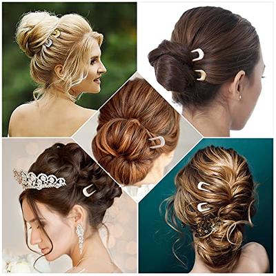 3 Pcs U Shaped Hairpins Hair Pin Stick French Style U Shape Hair