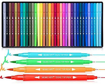 Piochoo Dual Brush Marker Pens,24 Colored Markers,Fine Point and Brush Tip  for Kids Adult Coloring Books Bullet Journals Planners,Note Taking Coloring  Writing - Yahoo Shopping