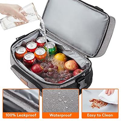 Lifewit 15L 24 Cans Insulated Picnic Lunch Bag Large Soft Cooler Bag for Outdoor/Camping/BBQ/Travel Grey