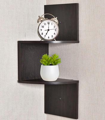 Greenco Decorative Wall Shelving 4 Cube Wall Shelf | Intersecting Wall  Cubes Mounted Floating Shelves | White Finish