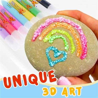 Magic Puffy Pens, DIY Bubble Popcorn Magical Drawing Pens, Puffy