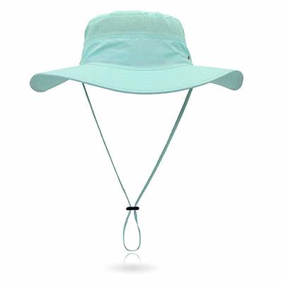  Men Women Outdoor Bucket Hat UPF 50+ Adjustable Drawstring Sun  Hat Quick Dry Fishing Hat with Strap Cool White : Sports & Outdoors