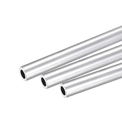 uxcell 6063 Aluminum Round Tube, 300mm Length 15mm OD 12mm Inner Dia  Seamless Aluminum Straight Tubing 2 Pcs