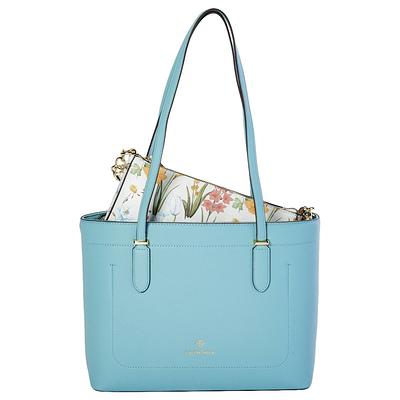 Nanette Lepore Anderson Solid Tote with Floral Bag In a Bag - Yahoo Shopping