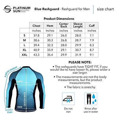 Men's Long-Sleeve Platinum UPF 50+ Rashguard