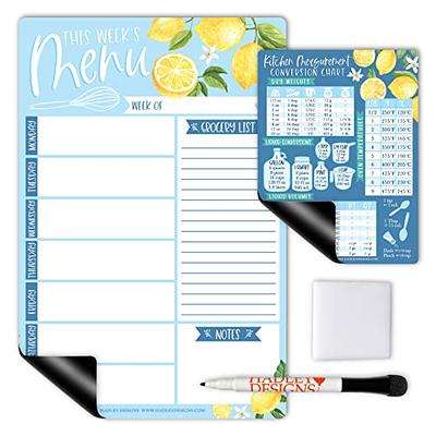 Dry Erase Magnetic Menu for Refrigerator A4 (8.5x12 inch) - Weekly Meal  Planner for Fridge - Blackboard Magnetic Menu Board for Kitchen - Weekly  Menu Black Board - Fridge Meal Planner Magnet - Yahoo Shopping