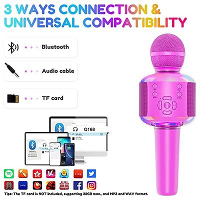 Sing-along PRO 3 Pink Karaoke Microphone & Bluetooth Speaker