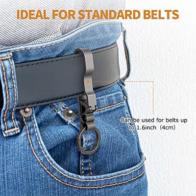 FEGVE Titanium Key Belt Clip Keychain Clip for Men, Belt Loop Key Ring  Chain Holder Key Hook for Pants Purse-1pcs - Yahoo Shopping