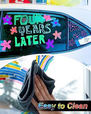  Jumbo Chalk Window Markers for Cars Glass Washable - 8 Colors  Liquid Chalk Markers Pen with 10mm Wide Tips, Chalkboard Markers, Window  Paint Markers for Car Windows, Auto, Blackboards, Windshield 