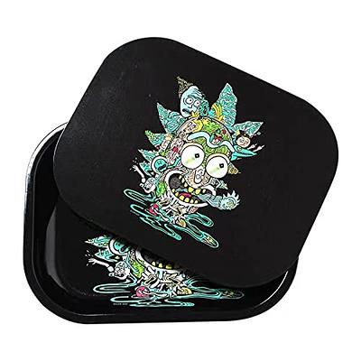 FANVA Rolling Tray with Magnetic Lid - Mini Metal Rolling Tray