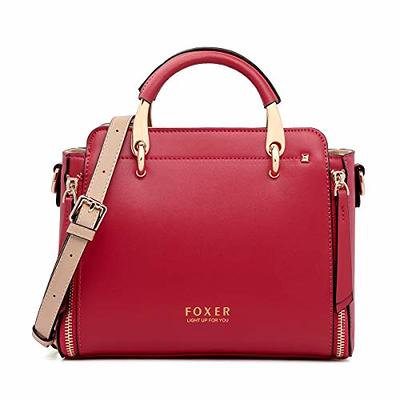 McKlein Joliet 15.4-inch Leather Laptop Shoulder Tote, Red