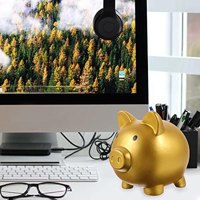 Gold Ceramic Pig Piggy Bank, Piggy Bank Gold Money Box