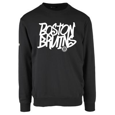 Men's Mitchell & Ness Black Boston Bruins Logo Long Sleeve T-Shirt