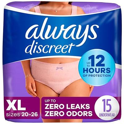 Depend Silhouette Adult Incontinence and Postpartum Underwear for Women,  Large, Maximum Absorbency, Black, 52 Count (2 Packs of 26), Packaging May  Vary - Yahoo Shopping
