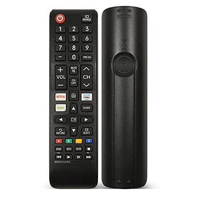 Replacement Remote Control for Samsung Smart-TV LCD LED UHD QLED TVs, with  Netflix, Prime Video Buttons