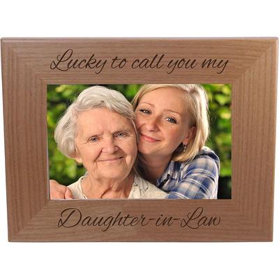 Personalized Wood 4x6 Picture Frame - We Love Her