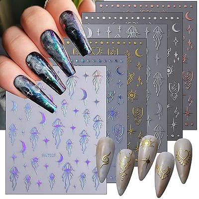  SILPECWEE Nail Number Stickers for Women Kids Nail Art