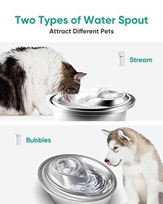 ZeePet Cat Water Fountain Stainless Steel, 3L Automatic Pet Drinking  Fountain for Cats Inside, Dog Water Dispenser with Adjustable Water Flow  and 6 Replacement Filters&1 Silicone Mat for Cats, Dogs - Yahoo Shopping