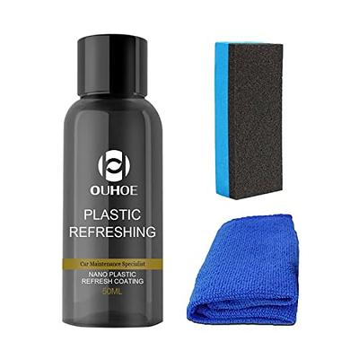 3PCS Plastic Refreshing, Car Plastic Plating Refurbishing Agent, Nano  Plastic Refreshing Coating Agent for Car Interior Cleaning Agent Quick  Restorer