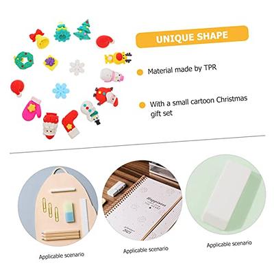 Kawaii Erasers, Christmas Tree Erasers, Snowman Eraser