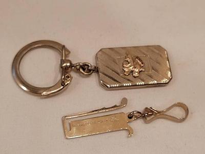 Vintage Silver Purse Hook Key Finder Key Holder Ring Upcycle