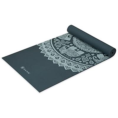 Gaiam Yoga Mat - Premium 6mm Print Reversible Extra Thick Non Slip Exercise  & Fitness Mat for All Types of Yoga, Pilates & Floor Workouts (68 x 24 x