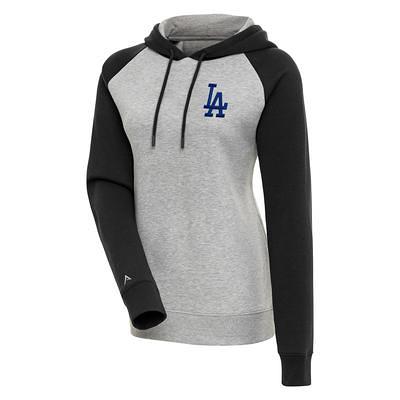 Los Angeles Dodgers Mitchell & Ness Postgame Short Sleeve Pullover Hoodie -  Heather Gray