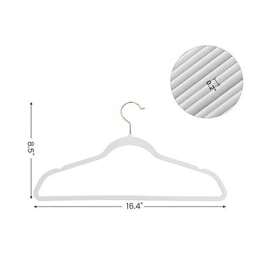 SONGMICS 50 Pack Velvet Hangers, Non Slip Hangers With Rose Gold Color  Swivel Hook, Slim Hangers Space Saving, Velvet Hangers For Closet, Heavy  Duty