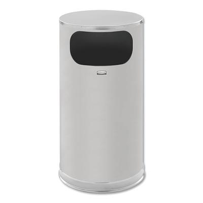 Rubbermaid 12.4 gal. Premier Series IV Step-On Trash Can with Stainless Steel Lid, Gray