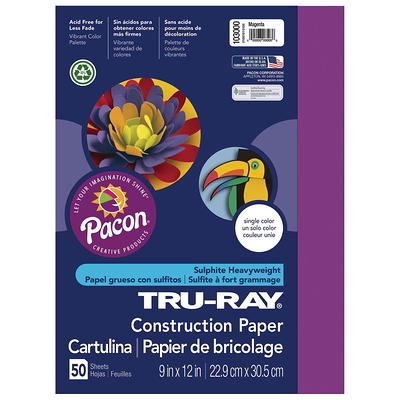 Tru-Ray Sulphite Construction Paper, 9 x 12 Inches, Lilac, 50 Sheets