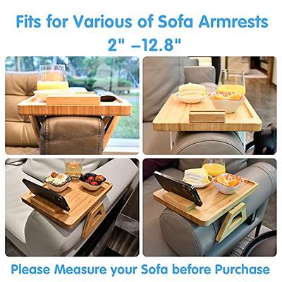 Sofa Tray Armrest Clip Table Tray Couch Arm Table For Wide Couches