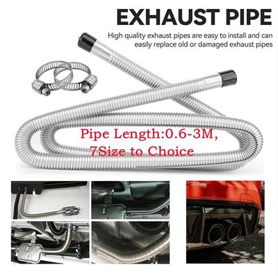 120cm Car Exhaust Pipe Parking Air Heater Tank Diesel Vent Hose