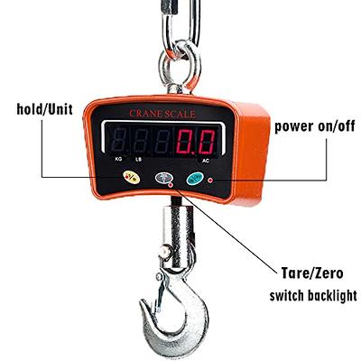 1000kg/2200lb Digital Hanging Scale Industrial Crane Scale with Precision  Sensor Suitable for Farm Weighing, Outdoor Fishing Scale Game Weighing  Portable Mini Handheld Electronic Scale - Yahoo Shopping