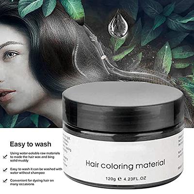 Hair Color Wax, Gold Temporary Modeling Hair Wax DIY Color Dye Styling  Cream Mud Instant Washable Beard Hairstyle Wax For Daily & Party Use