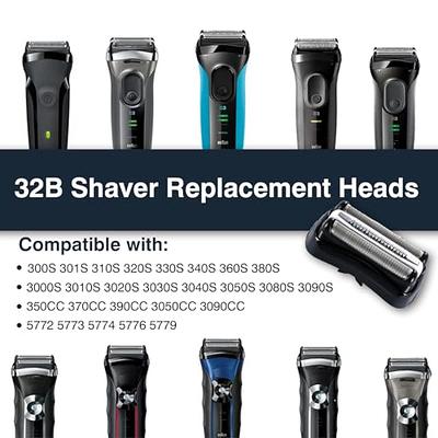 32B S3 Electric Shaver Accessories Replacement Heads for Braun Series3 Head  Shaver,Compatible with Braun S3 300S 301S 310S 320S 330S 3000S 3010S 3020S  3030S 3080S 350CC 370CC 3050CC etc(1PACK) - Yahoo Shopping