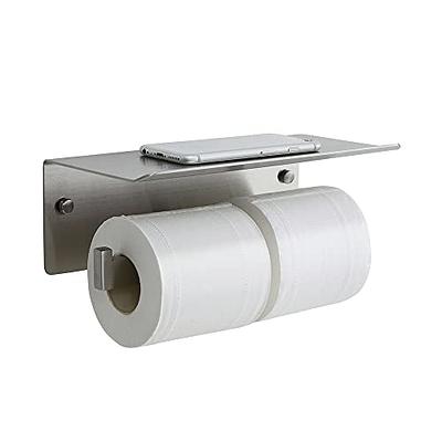 Smarthome Toilet Paper Holder - Aluminium Double Roll Toilet Tissue Holder  with Mobile Phone Shelf for Bathroom, 3M Self Adhesive No Drilling or  Wall-Mounted, Rustproof Modern Style Brushed Nickel - Yahoo Shopping