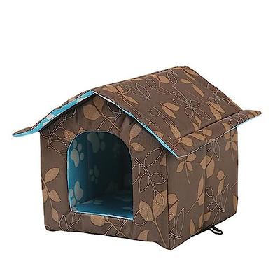 Outdoor Cat House Windproof and Warm Insulation Winter Dog House Pet Tent  Bed with Fixed Buckle, 13.7 * 12.9 * 11.8 inches - Yahoo Shopping