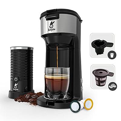 KOTLIE Single Serve Coffee Maker,4in1 Espresso Machine for Nespresso  original/K cups/L'OR/Ground Coffee/illy Coffee ESE,19Bar Espresso  Maker,1450W Fast Heat Coffee Machine(Black) - Yahoo Shopping