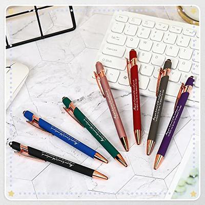 Chuangdi 24 Pcs Christmas Employee Appreciation Pens Gifts Black