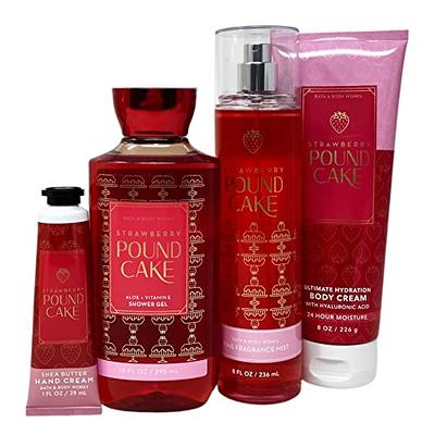 Bath and Body Strawberry Pound Cake Gift Set Bag - Fragrance Mist - Body  Cream - Shower Gel and Hand Cream Arranged Inside a Festive Gift Bag -  Yahoo Shopping