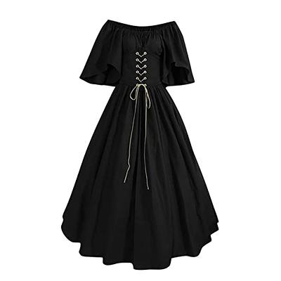 Cheap Women's Renaissance Costume Ruffled Long Sleeve Lace Up