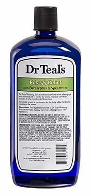 Dr Teal's Foaming Bath with Pure Epsom Salt, Soothe & Sleep with Lavender,  34 fl oz (Pack of 4) (Packaging May Vary)