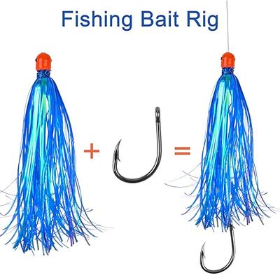 Mylar Flash Teaser Tail Bucktail Fishing Teasers Weighted Jig Head  Saltwater Mylar Fishing Skirts Bait Bullet Sinker Head 0.35 Ounce with  Mylar Flash Skirts Hair 8pcs/Pack - Yahoo Shopping