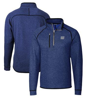 Women's Cutter & Buck Heather Gray Detroit Lions Helmet Logo Mainsail Sweater-Knit Full-Zip Hoodie Size: Small