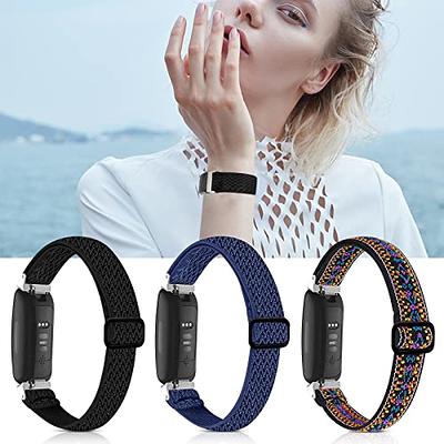 Fit for Fitbit Inspire 2 Bands, Inspire HR, Inspire Band for Women Men,  Elastic Bracelet Stretch Soft Fabric Cloth Replacement Bands Wristbands  Straps